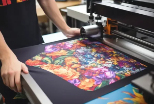 Textile printing equipment and color swatches